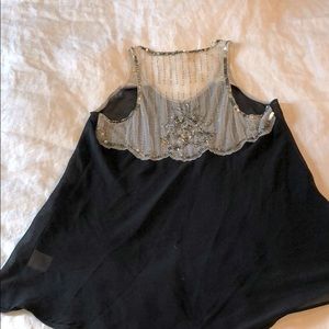 Embroidered tank top